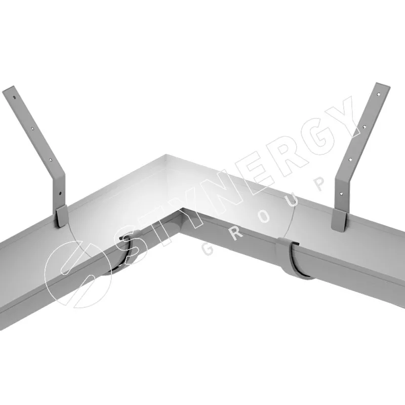 Угол желоба универсальный 90гр Stynergy 185 150 RAL 7004
