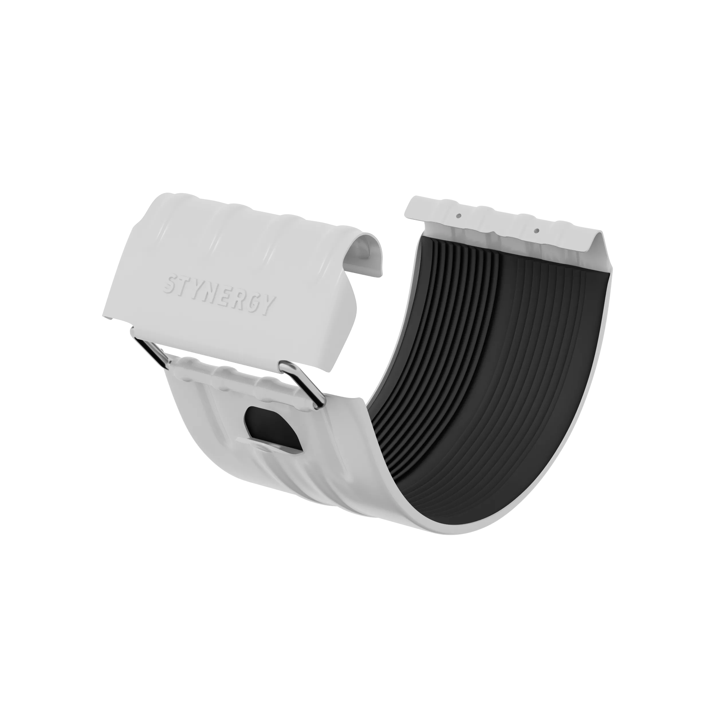 Соединитель желоба Stynergy 125 90 RAL 9003