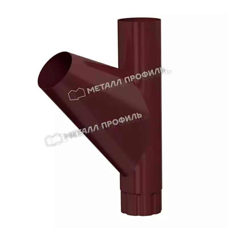 Тройник трубы Металл Профиль FORAMINA PUR d=100 мм RAL 8017 коричневая Металл