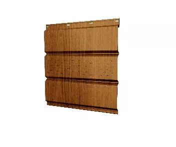 Софит металл. с центральной перфор. Print в пленке 0,45 Golden Wood
