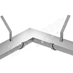 Угол желоба универсальный 90гр Stynergy 185 150 RAL 7004