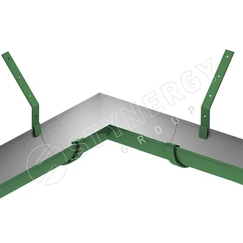 Угол желоба универсальный 90гр Stynergy 185 150 RAL 6005