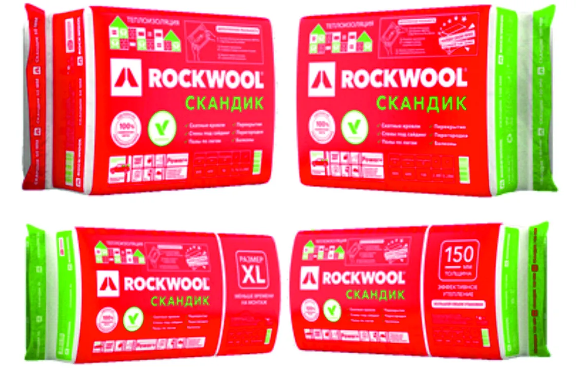 Утеплитель ROCKWOOL ЛайтБаттс Скандик 50*600*800 5,76 м2 0,288 м3 12 шт:  цена, характеристики | Купить Утеплители в Смоленске с доставкой - 